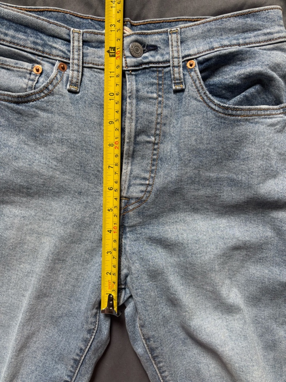 Levi's Light Blue Distressed Wedgie Straight Size 30 - Picture 7 of 12